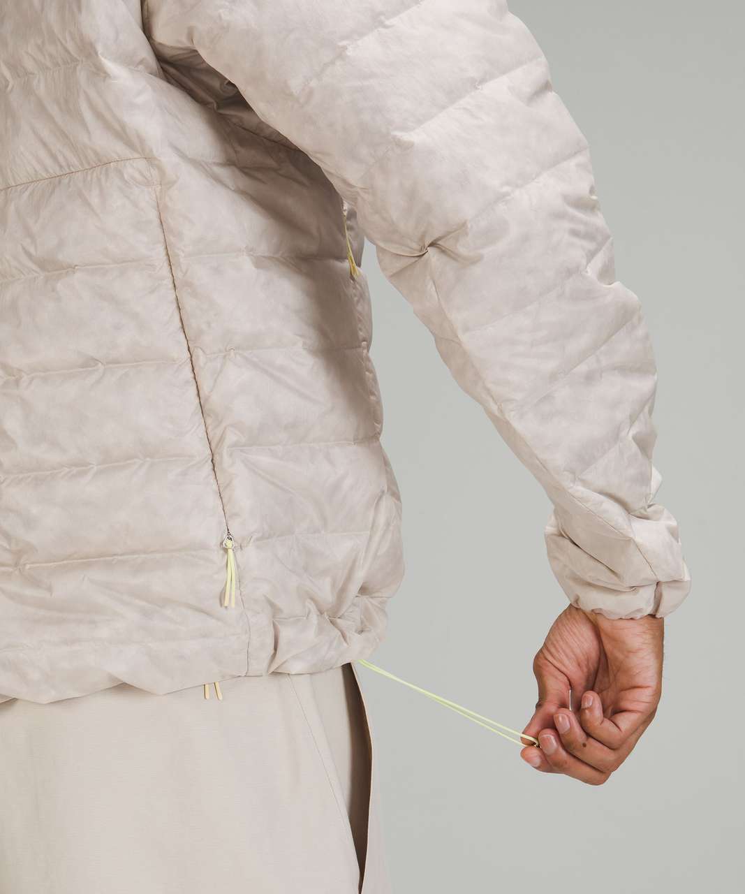 Lululemon lab Quilted Transparent Half-Zip - Muslin