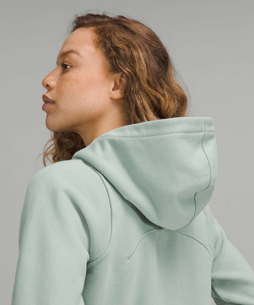 Lululemon Loungeful Cropped Hoodie - Silver Blue