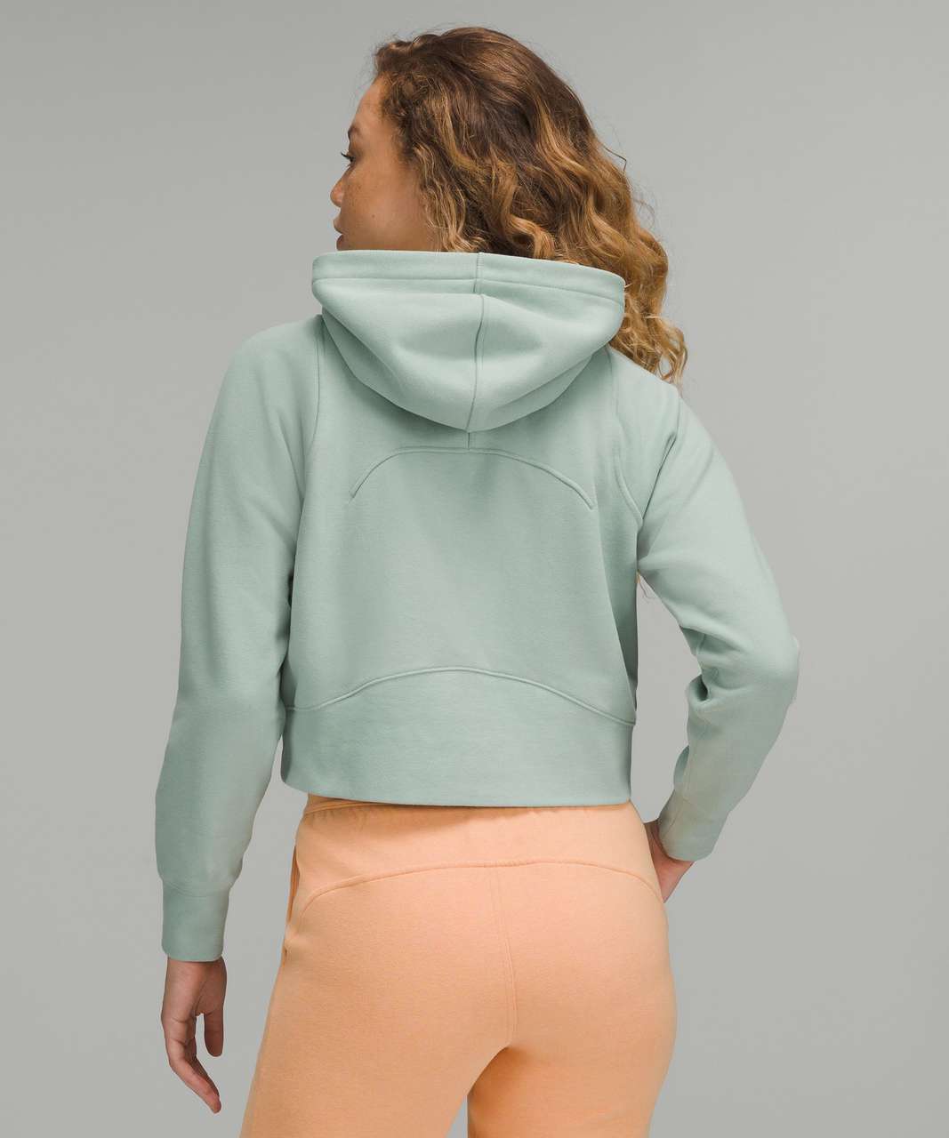 lululemon athletica, Tops, Lululemon Cropped Hoodie Women Size Light Blue  Minor Stains