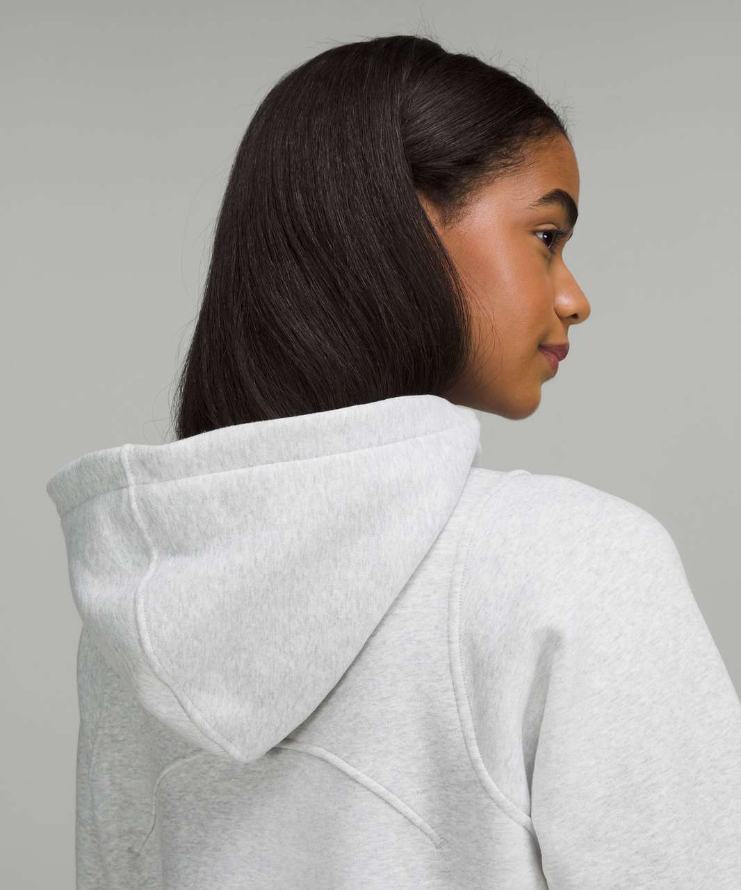 Lululemon Loungeful Cropped Hoodie - Heathered Core Ultra Light Grey