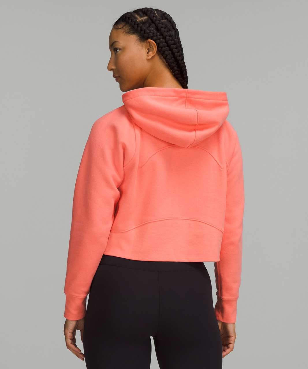 Lululemon Loungeful Cropped Hoodie - Raspberry Cream