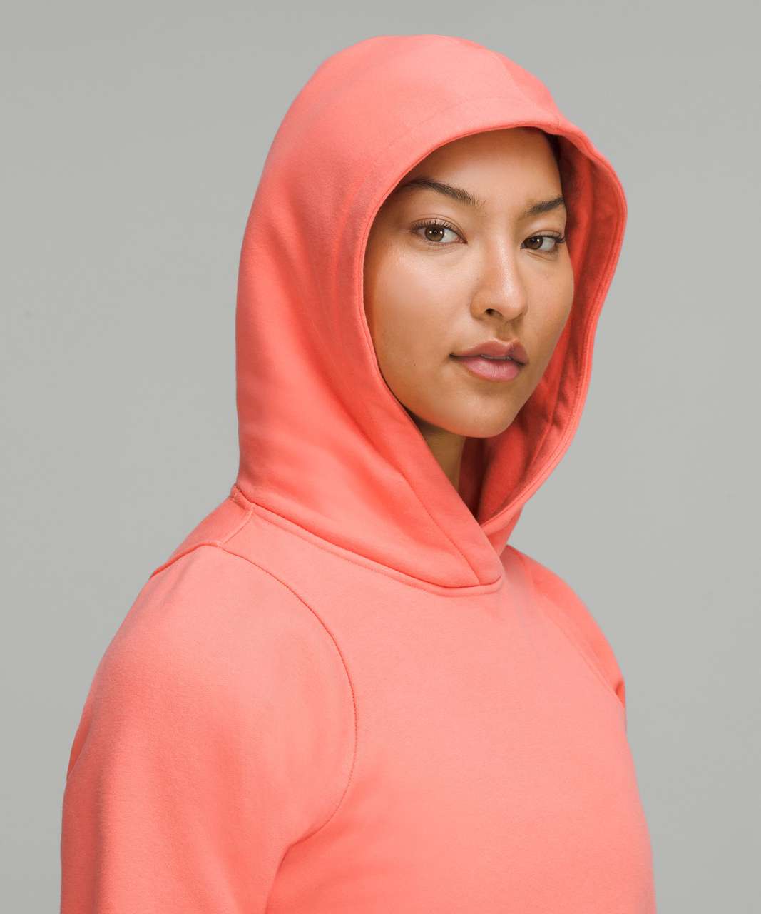 Lululemon Loungeful Cropped Hoodie - Raspberry Cream