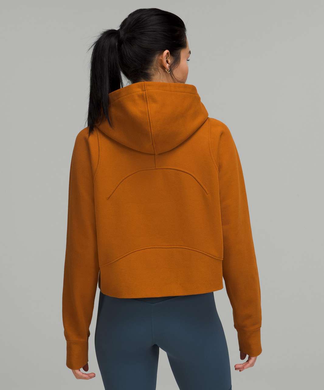 Lululemon Relaxed Cropped Hoodie - Canyon Orange - lulu fanatics