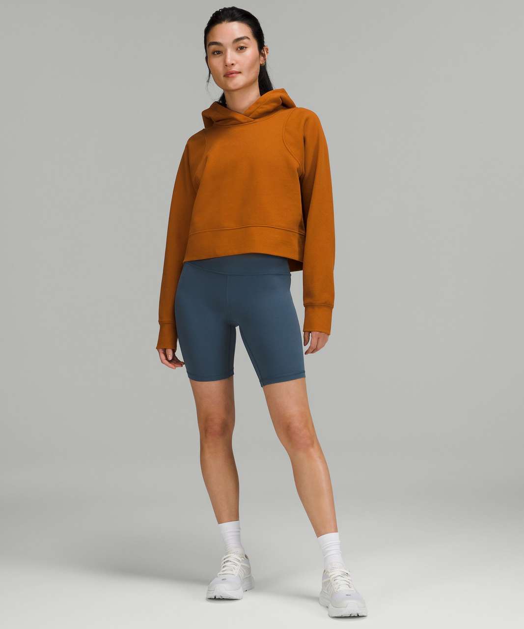 Lululemon Loungeful Cropped Hoodie - Butternut Brown