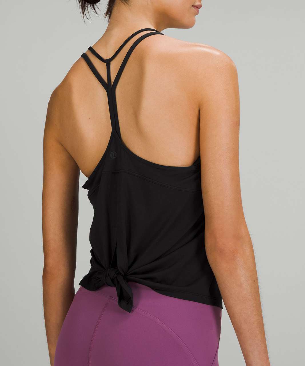 Modal Silk Twist-Back Yoga Tank Top, Tidal Teal