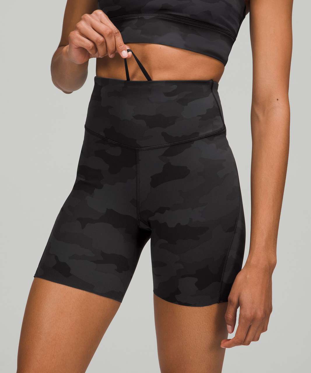 Lululemon Base Pace High-Rise Short 6" - Heritage 365 Camo Deep Coal Multi