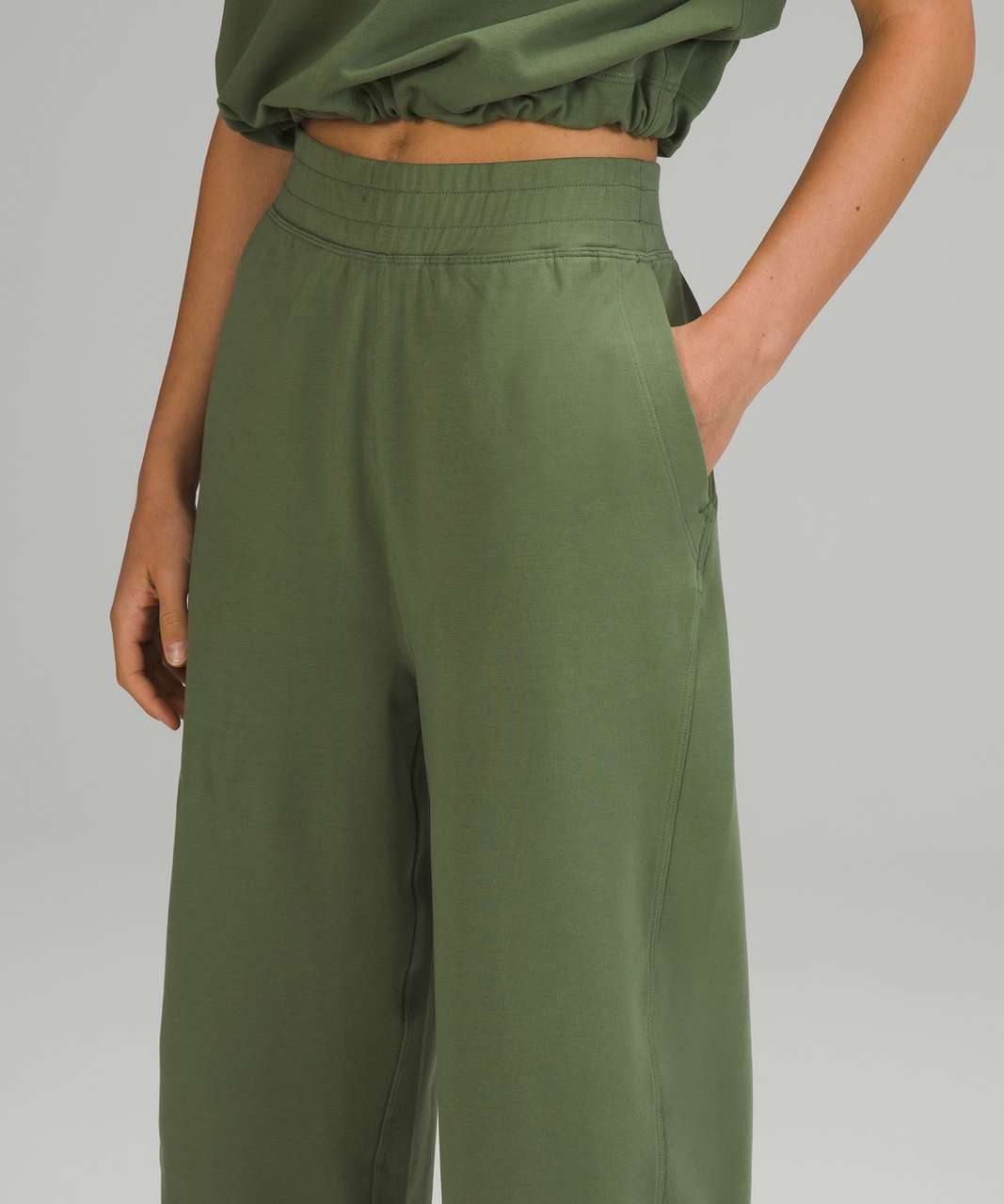 Lululemon LA Barrel Leg Pant - Green Twill