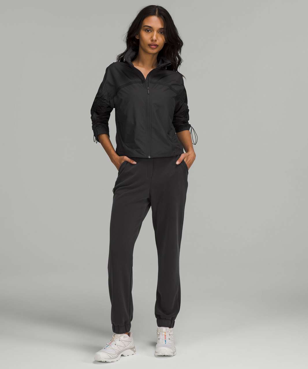 Lululemon Lightweight Cropped Track Jacket - Black