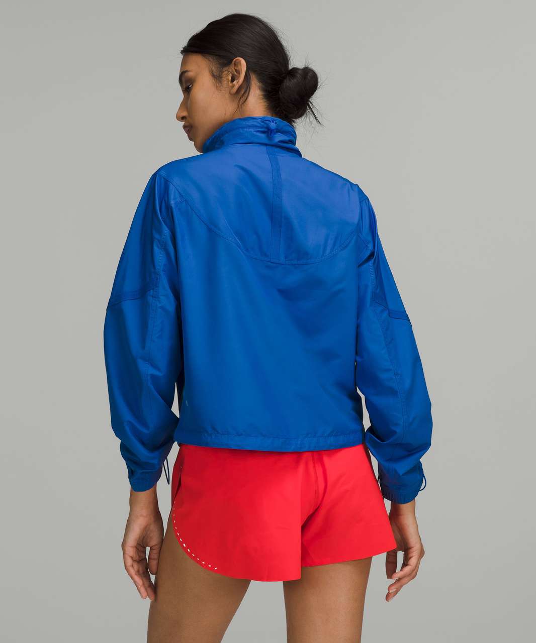 Lululemon Athletica Color Block Solid Blue Track Jacket Size 6 - 59% off