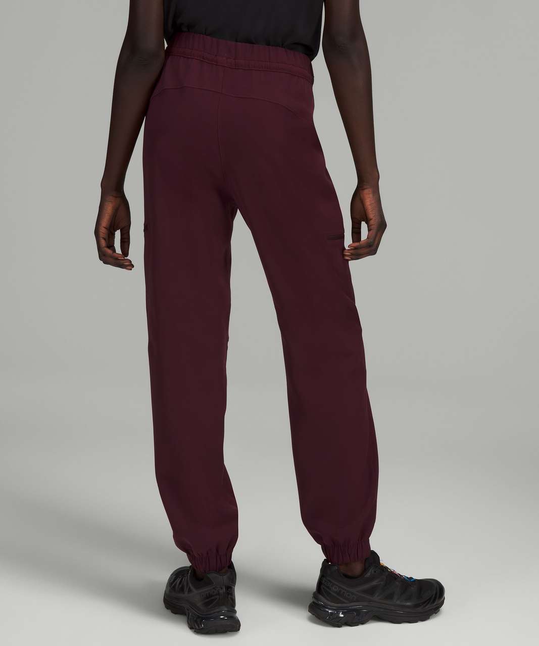 Lululemon On the Fly Pant Full Length - Garnet - lulu fanatics