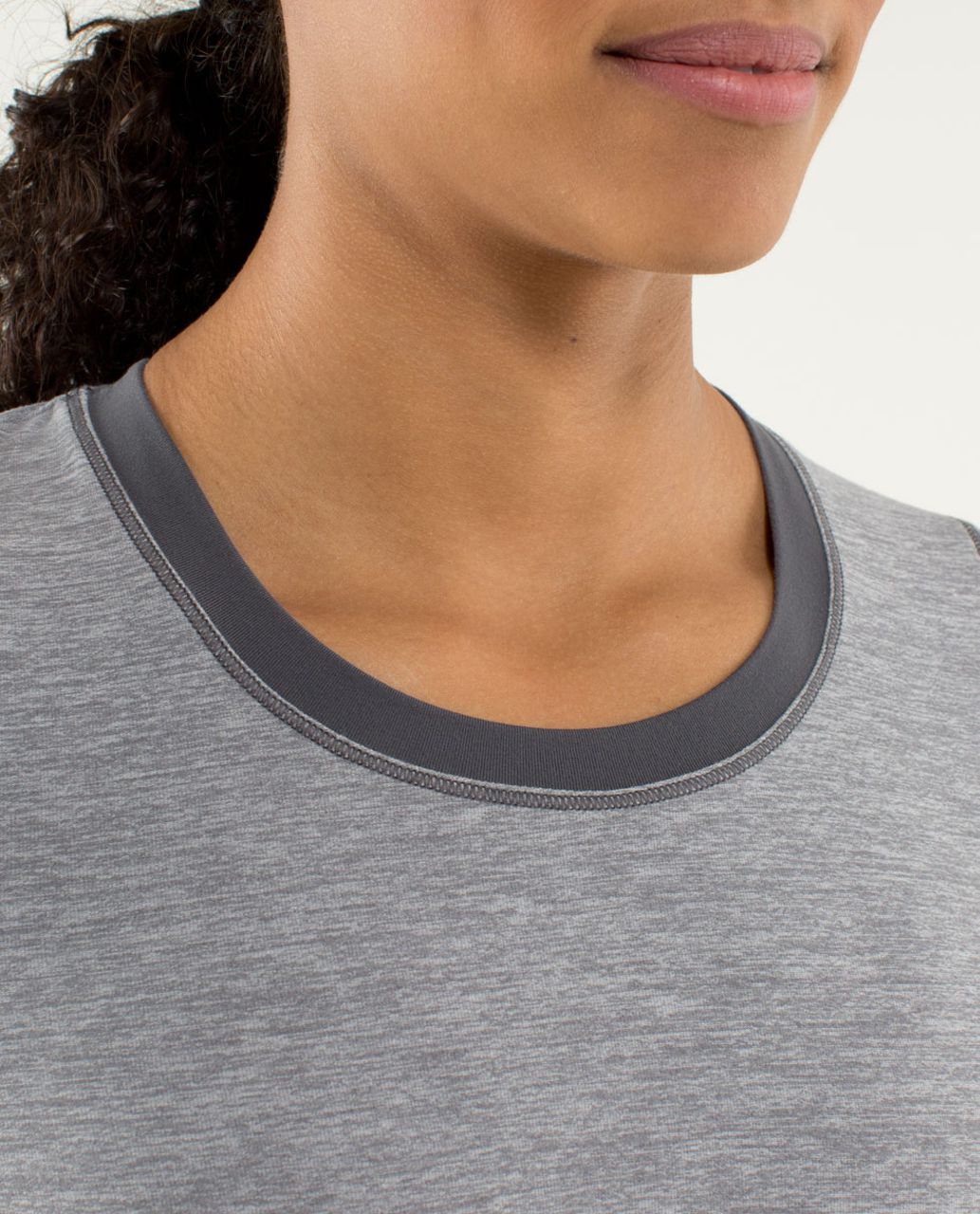 Lululemon Tuck and Flow Long Sleeve - Heathered Soot Light