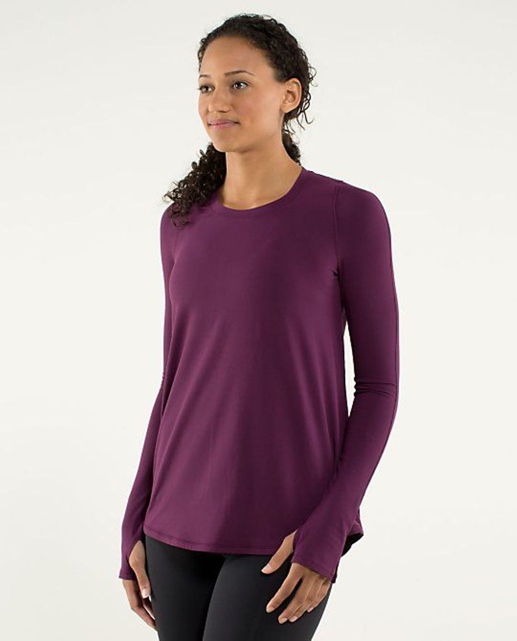 3Six Five Long Sleeve Crew - Plum