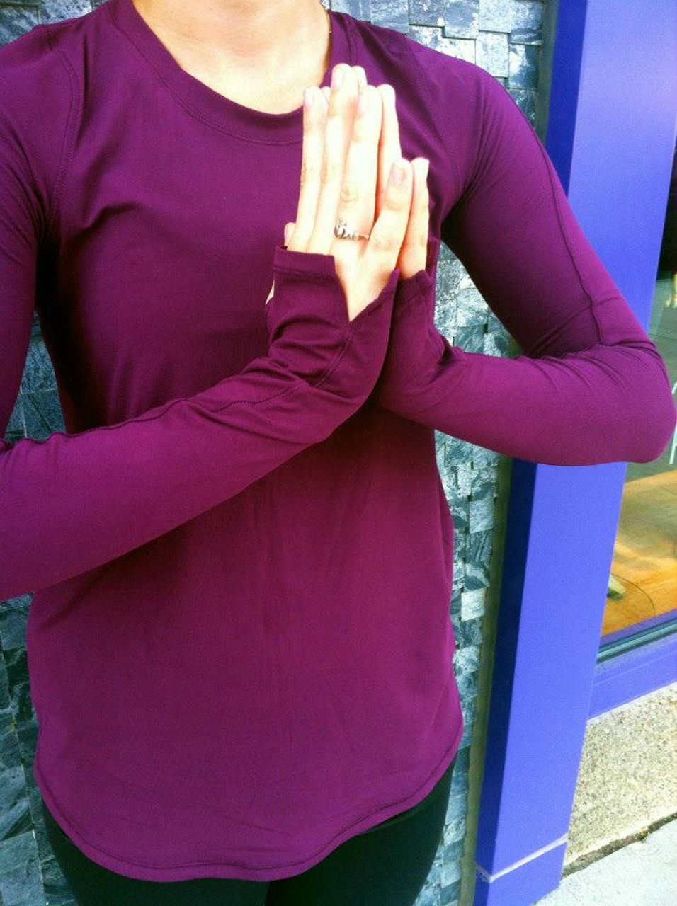 Lululemon Tuck and Flow Long Sleeve - Plum