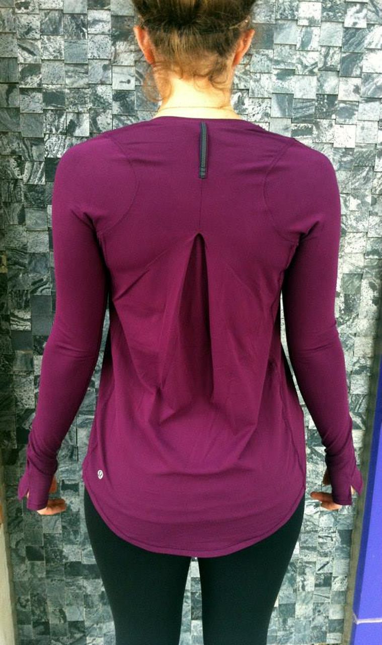 Lululemon Tuck and Flow Long Sleeve - Plum