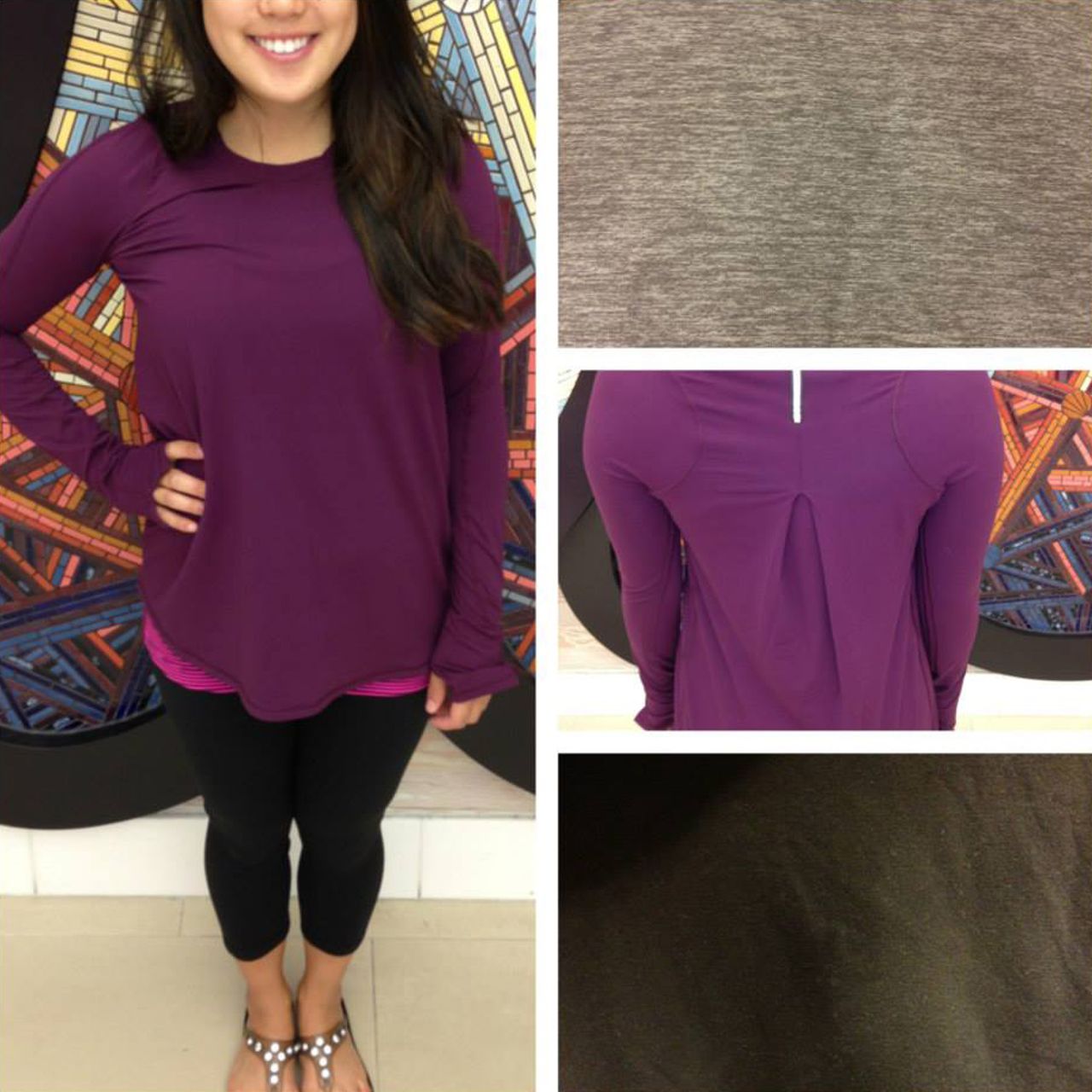 Lululemon Tuck and Flow Long Sleeve - Plum