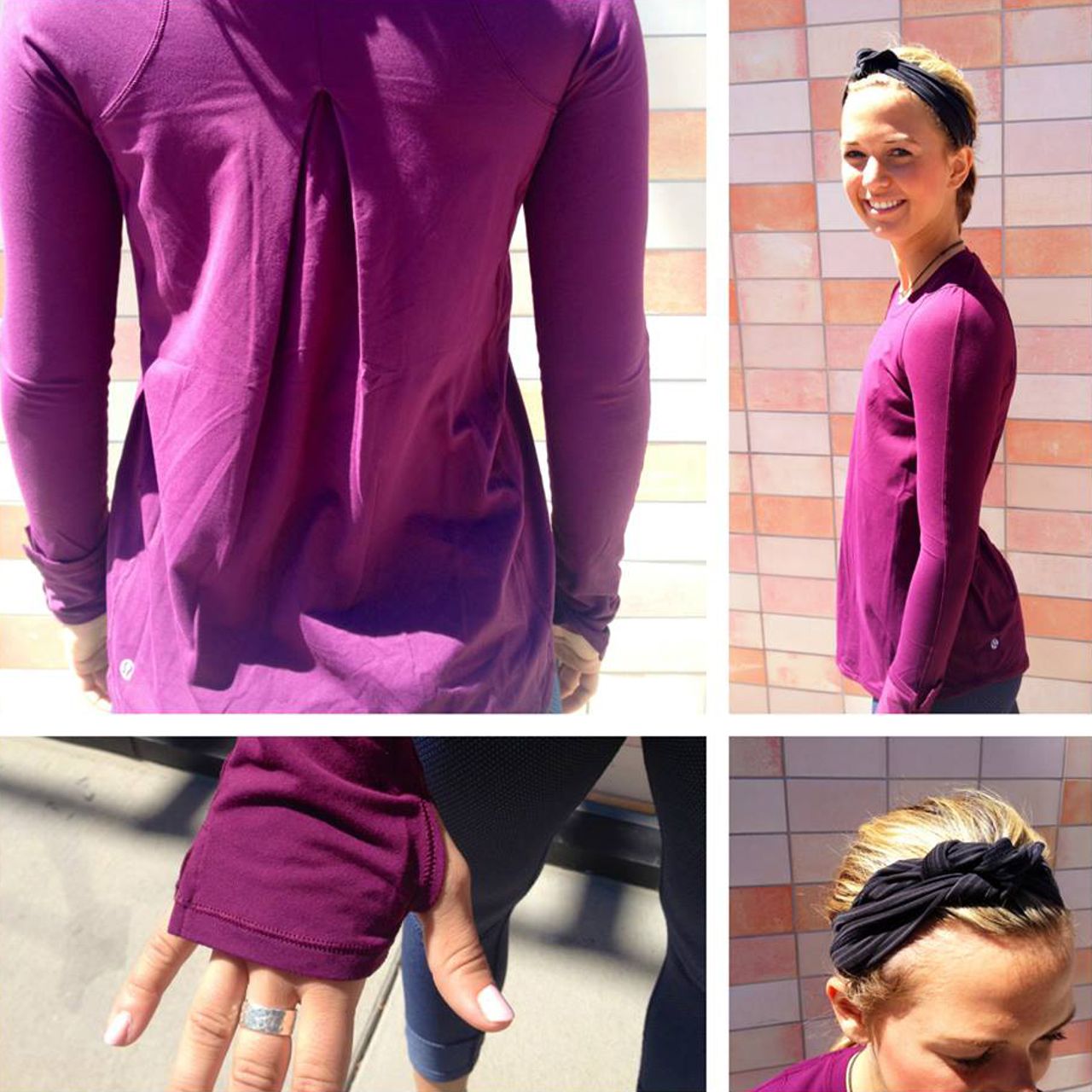 Lululemon Tuck and Flow Long Sleeve - Plum