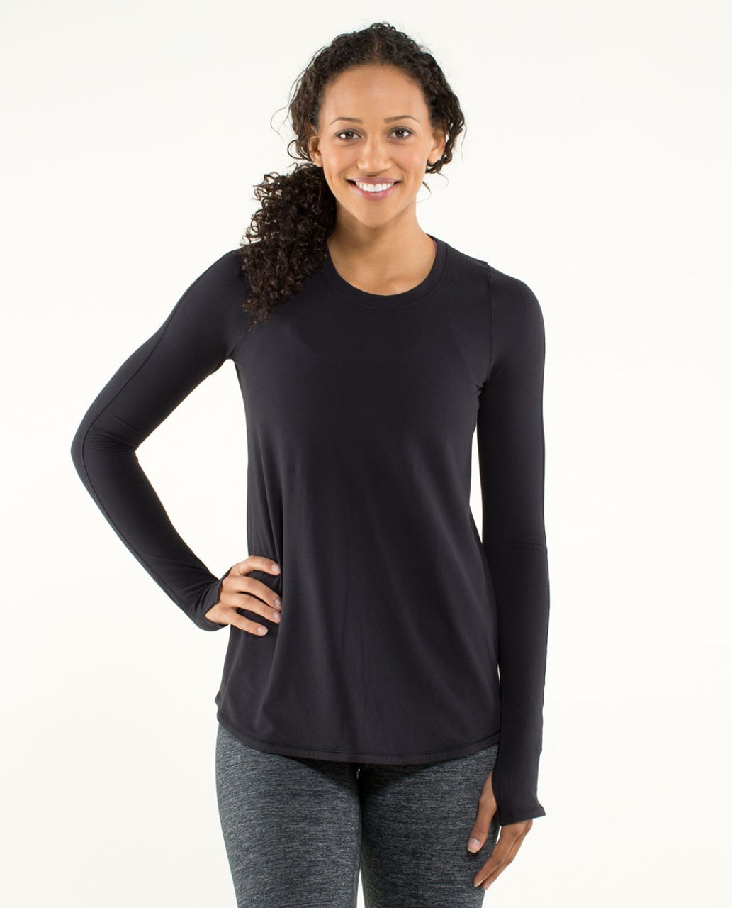 Lululemon Tuck and Flow Long Sleeve - Black