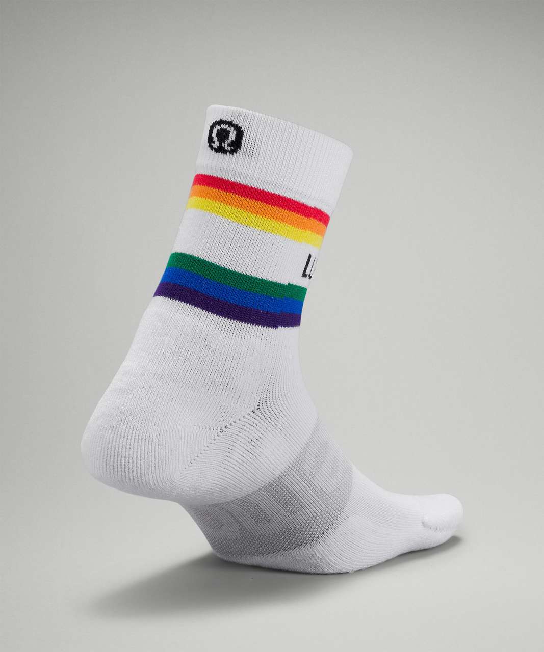 White & Rainbow city socks