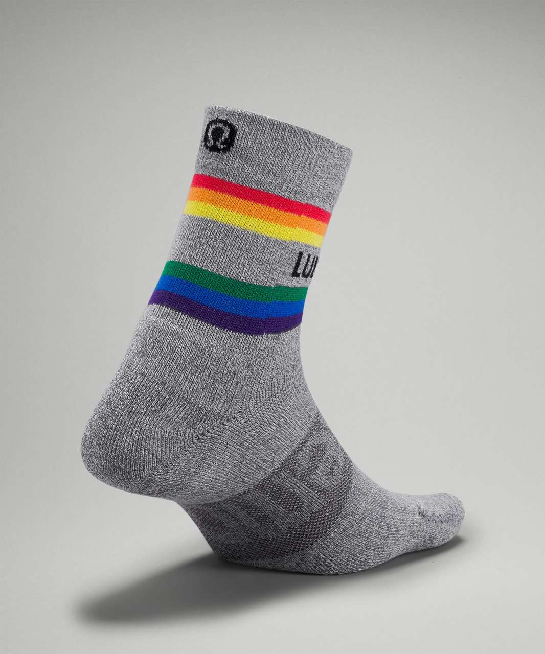 Lululemon Daily Stride Mid-Crew Sock *Rainbow lululemon - Heather Grey