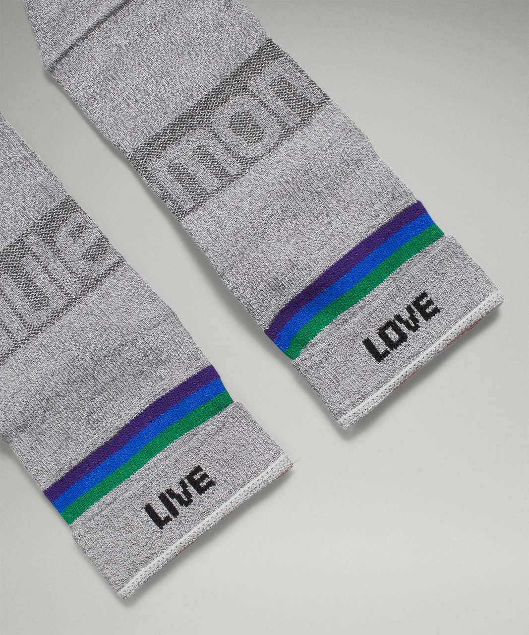 Lululemon Daily Stride Mid-Crew Sock *Rainbow lululemon - Heather Grey