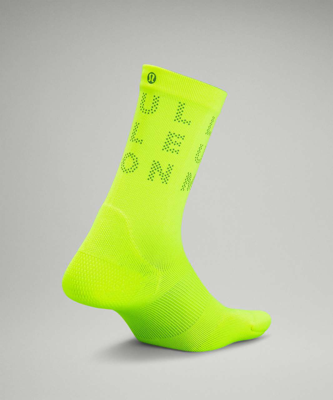 Lululemon Power Stride Crew Sock *Reflective - Highlight Yellow