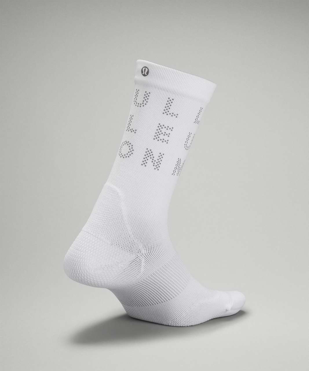 Lululemon Power Stride Crew Sock *Reflective - White