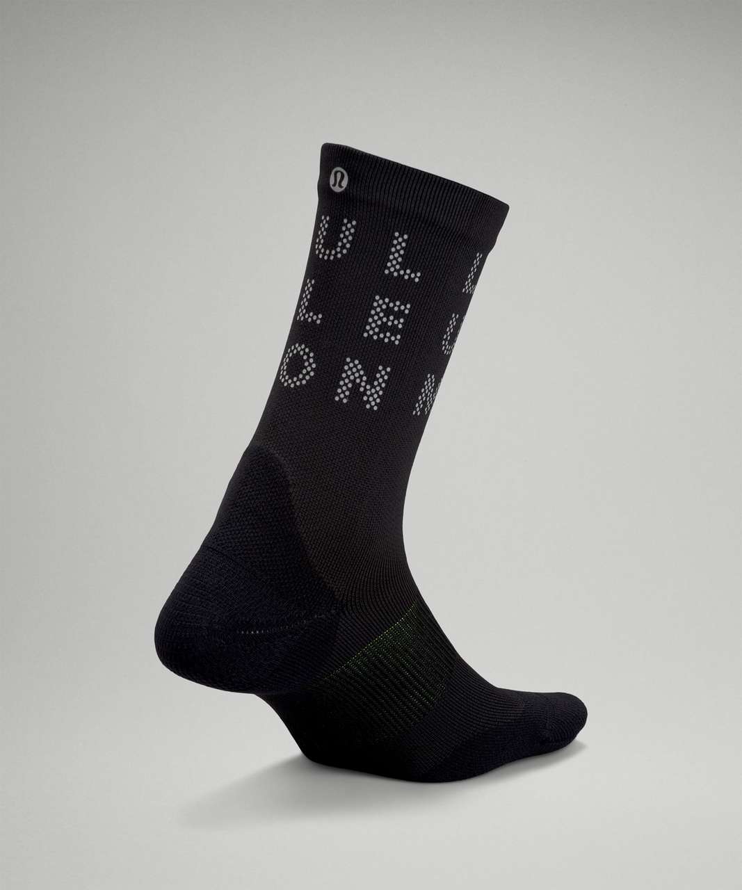 Lululemon Power Stride Crew Sock *Reflective - Black