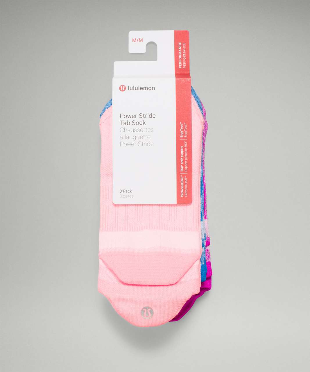 Lululemon MicroPillow Tab Run Sock - Pink Lychee - lulu fanatics