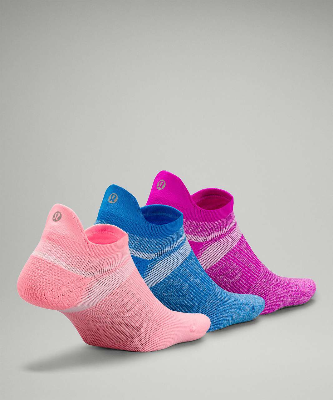 Lululemon Power Stride Tab Sock 3 Pack *Multi-Colour - Sunset / Poolside / Purple Highlight