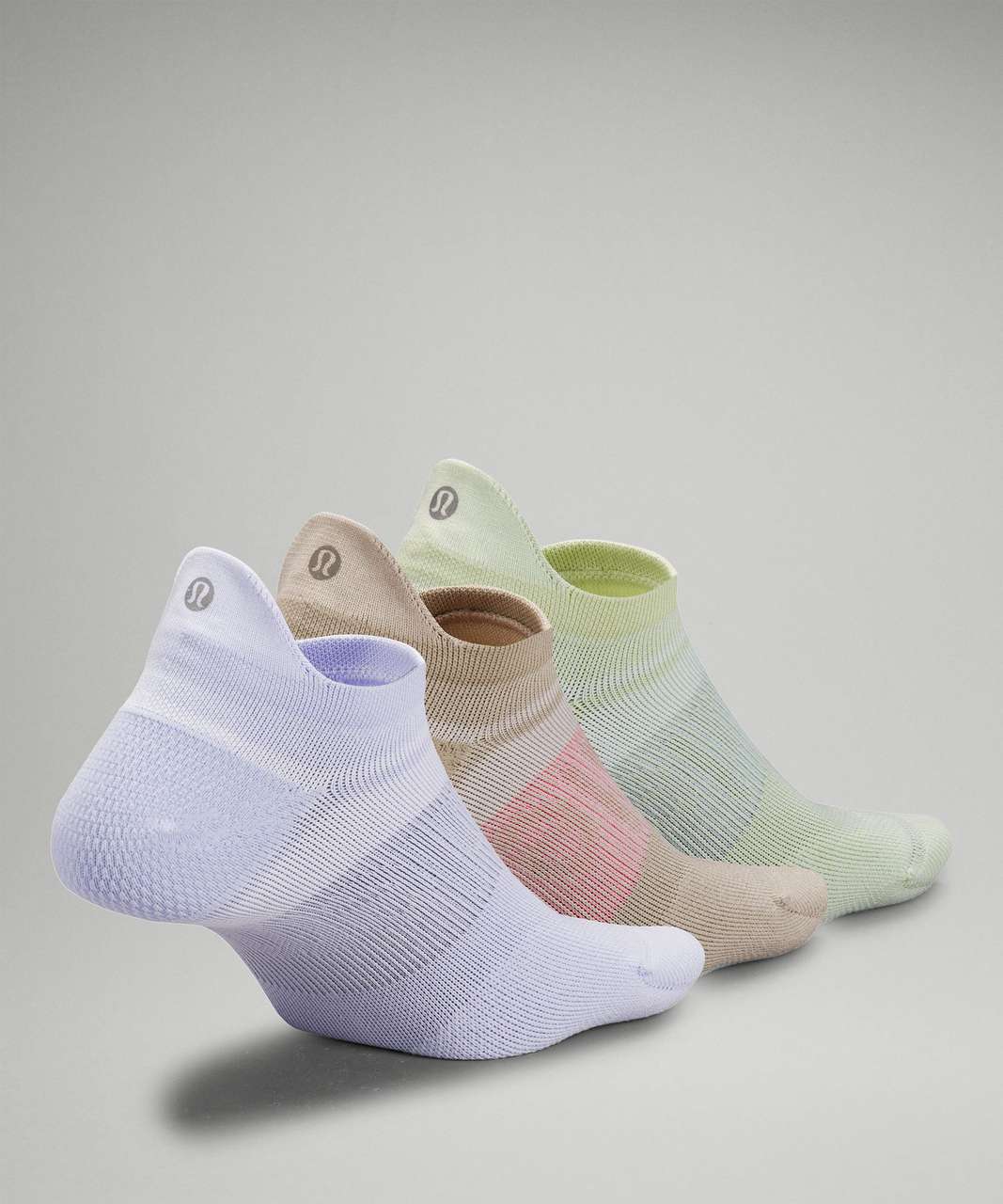 Lululemon Power Stride Tab Sock 3 Pack *Multi-Colour - Pastel Blue / Raw Linen / Creamy Mint