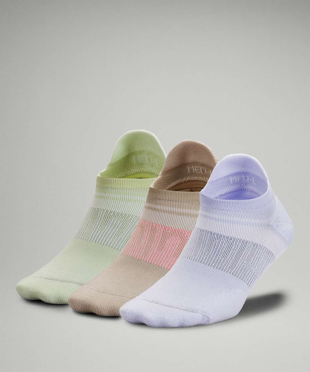 Lululemon Power Stride Tab Sock 3 Pack *Multi-Colour - Pastel Blue / Raw Linen / Creamy Mint