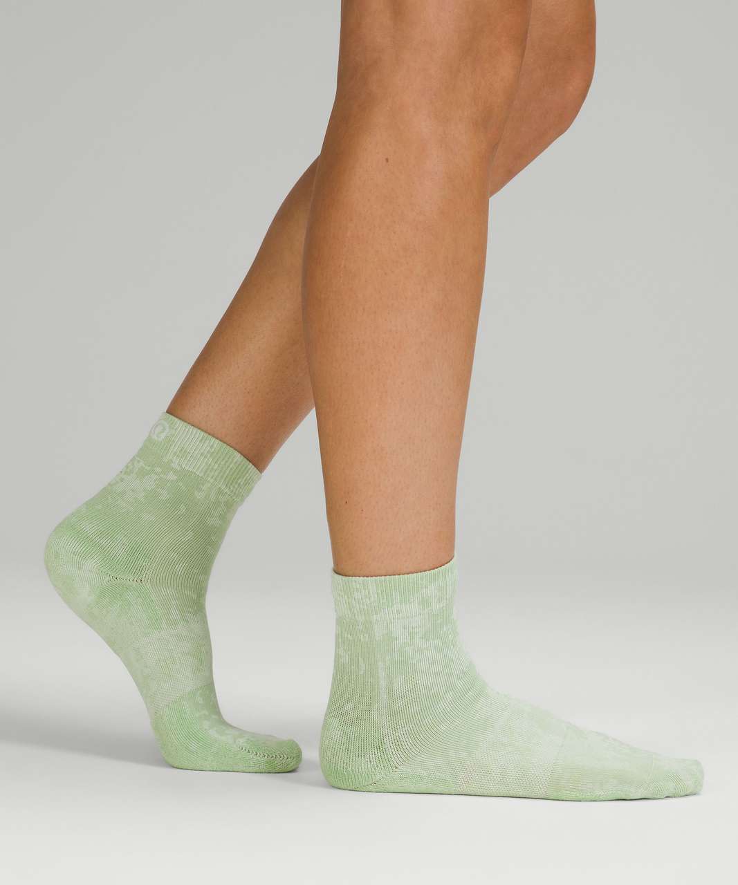 Lululemon Daily Stride Mid-Crew Sock *Graphic - Creamy Mint