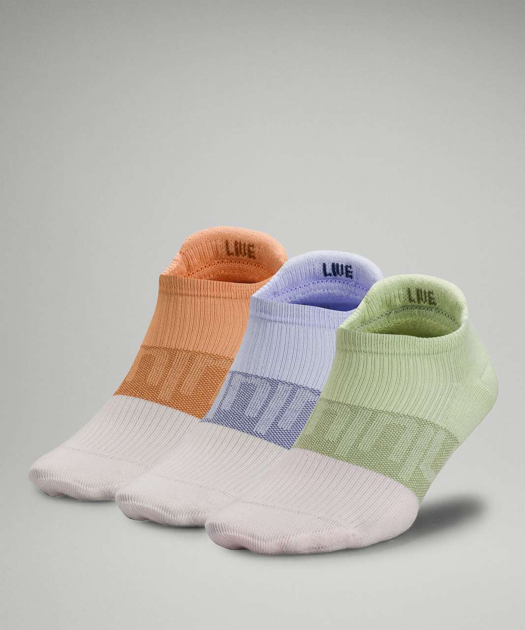 Lululemon Daily Stride Low-Ankle Sock 3 Pack *Multi-Colour - Creamy Mint / Warm Apricot / Pastel Blue