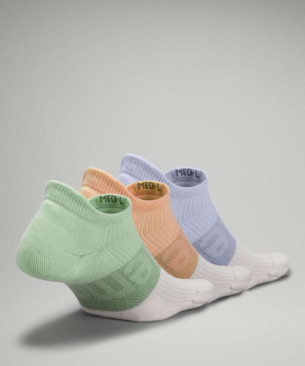 Lululemon Daily Stride Low-Ankle Sock 3 Pack *Multi-Colour - Creamy Mint / Warm Apricot / Pastel Blue