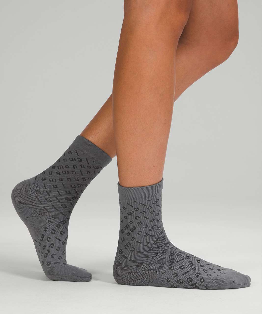 Lululemon Power Stride Crew Sock *Motif - Asphalt Grey