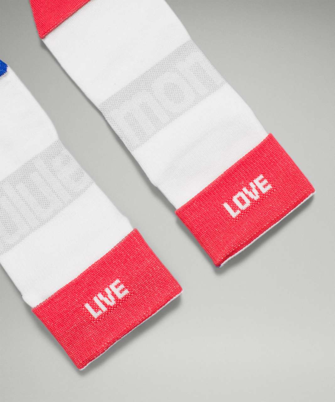 Lululemon Daily Stride Mid-Crew Sock *Rainbow - White