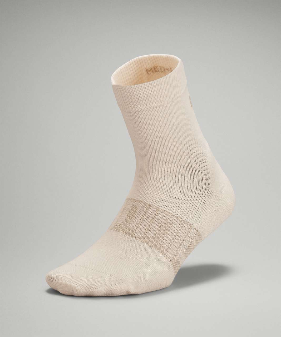 Lululemon Daily Stride Mid-Crew Sock *Logo - White Opal