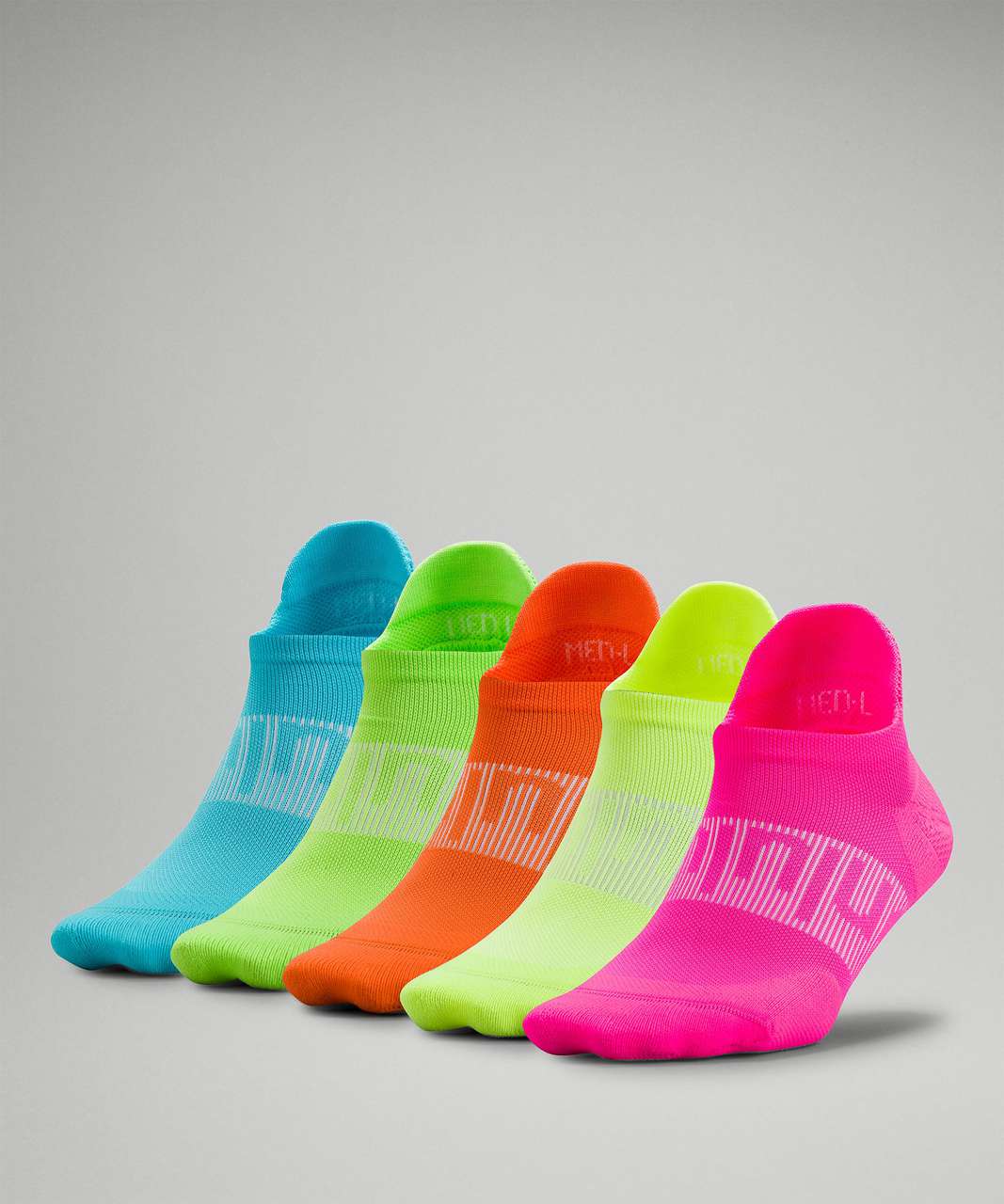 Lululemon Power Stride Tab Sock 5 Pack - Rainbow