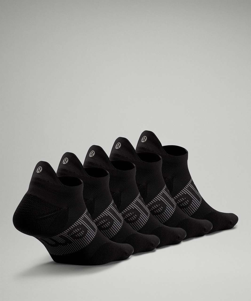 Lululemon Power Stride Tab Sock 5 Pack - Black