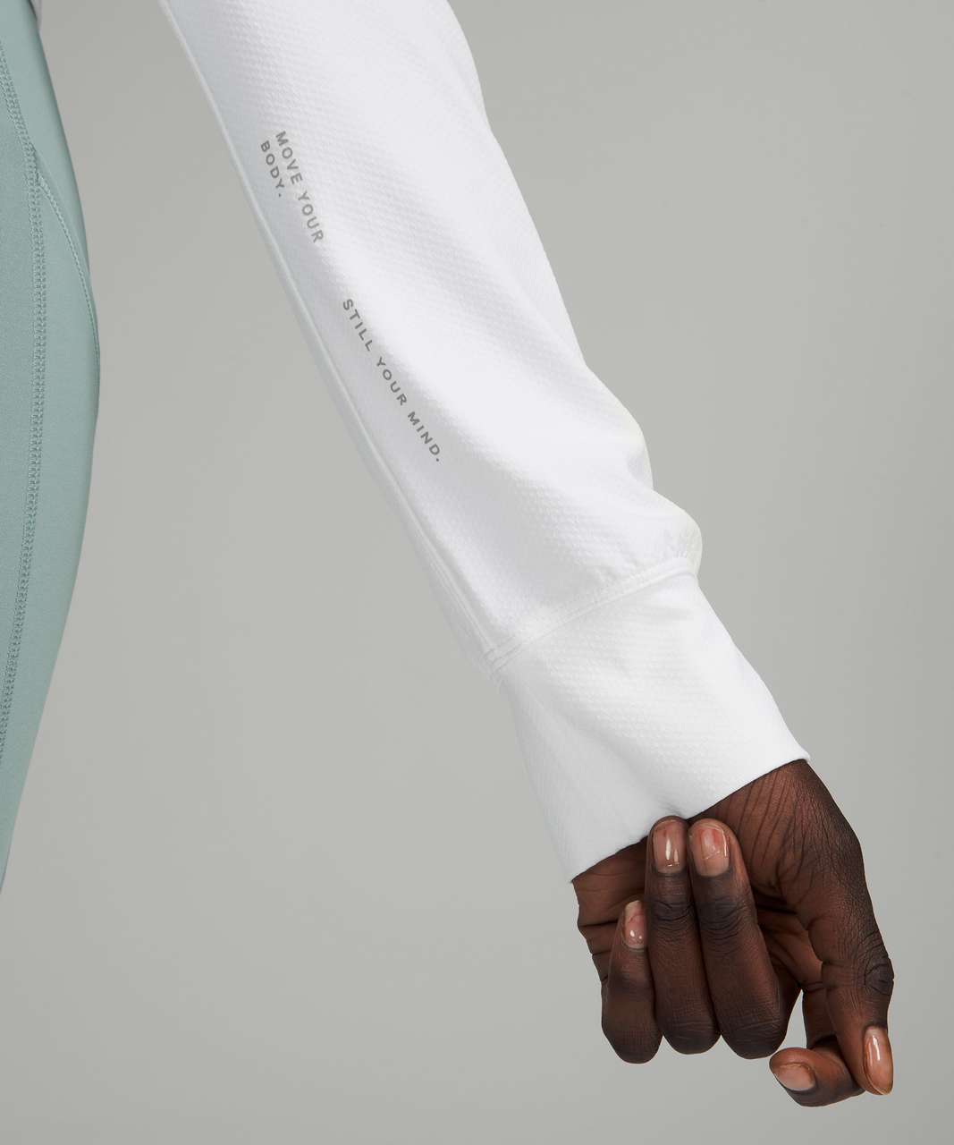Lululemon Muscle Love Long Sleeve Shirt *Motif - White