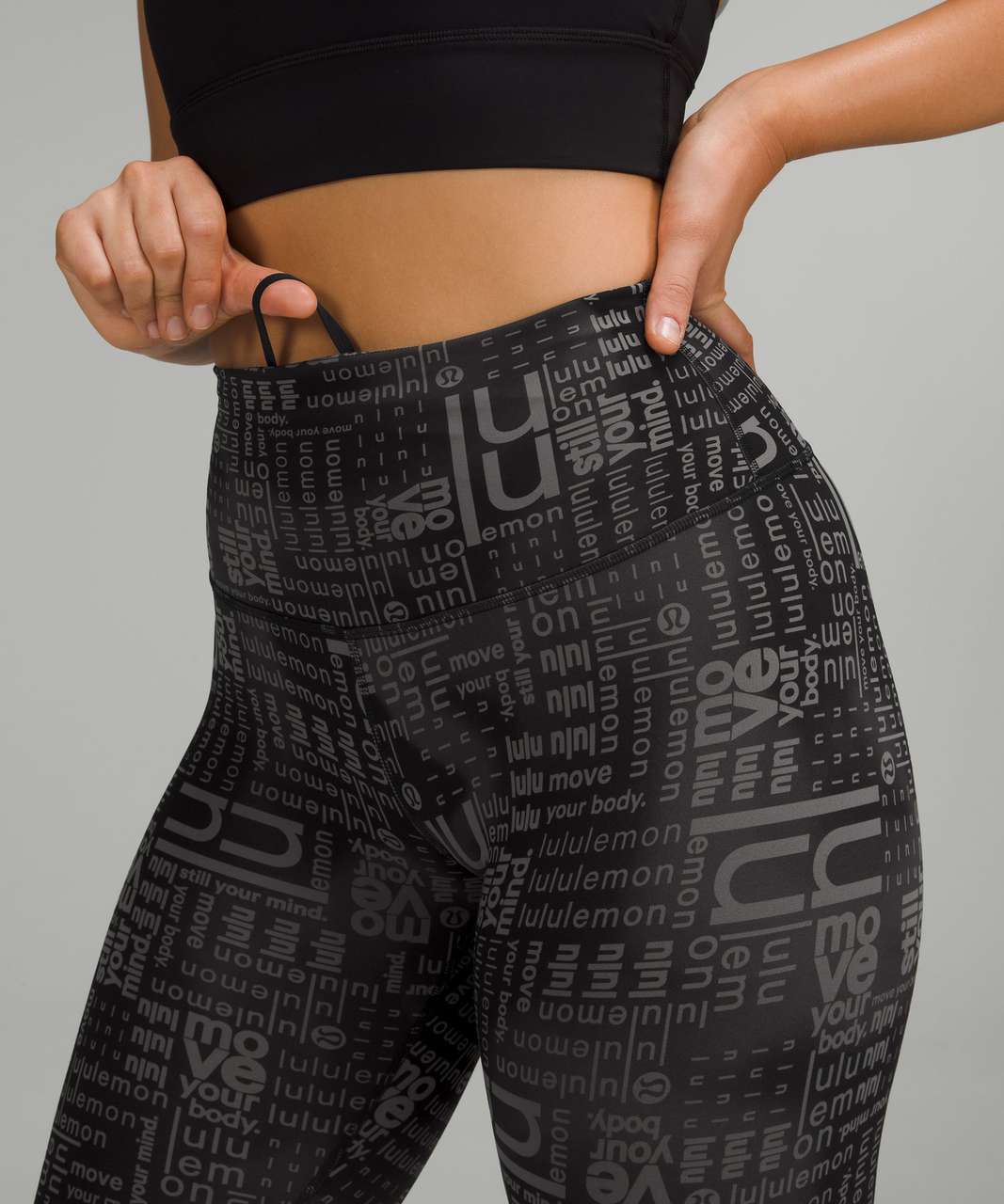 Lululemon Wunder Train Contour Fit High-Rise Tight 25 - Lululemon Ombre  Black Multi - lulu fanatics