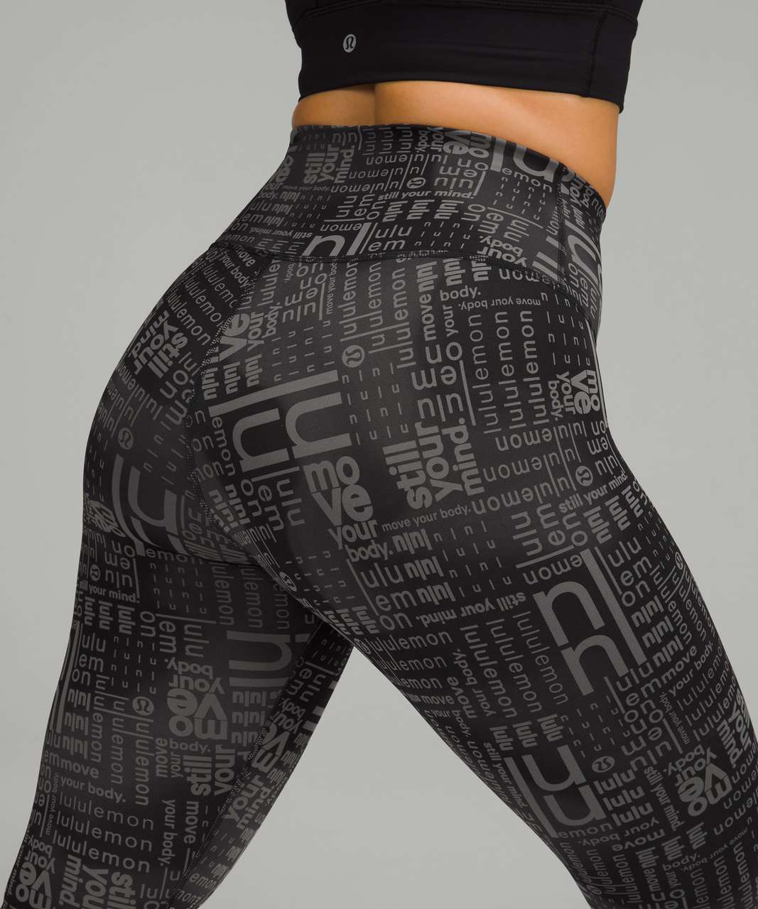 Lululemon Wunder Train Contour Fit High-Rise Tight 25" - Lululemon Ombre Black Multi