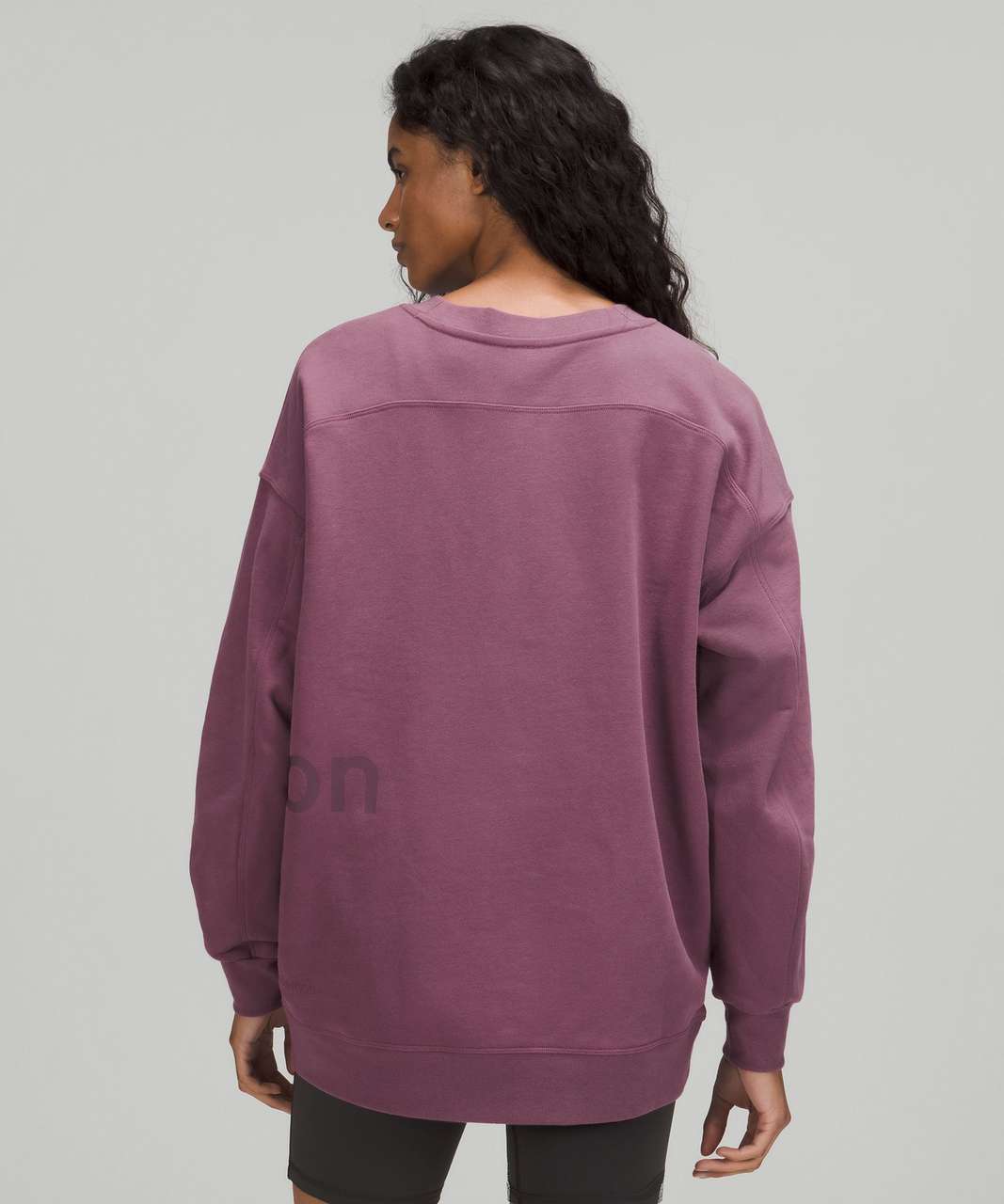 Lululemon Perfectly Oversized Crew *Graphic - Vintage Plum