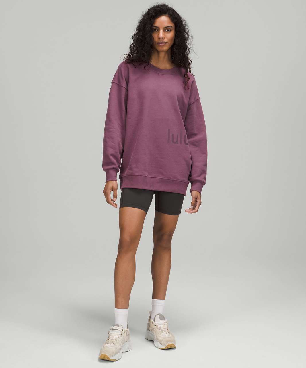 Lululemon Perfectly Oversized Crew *Graphic - Vintage Plum