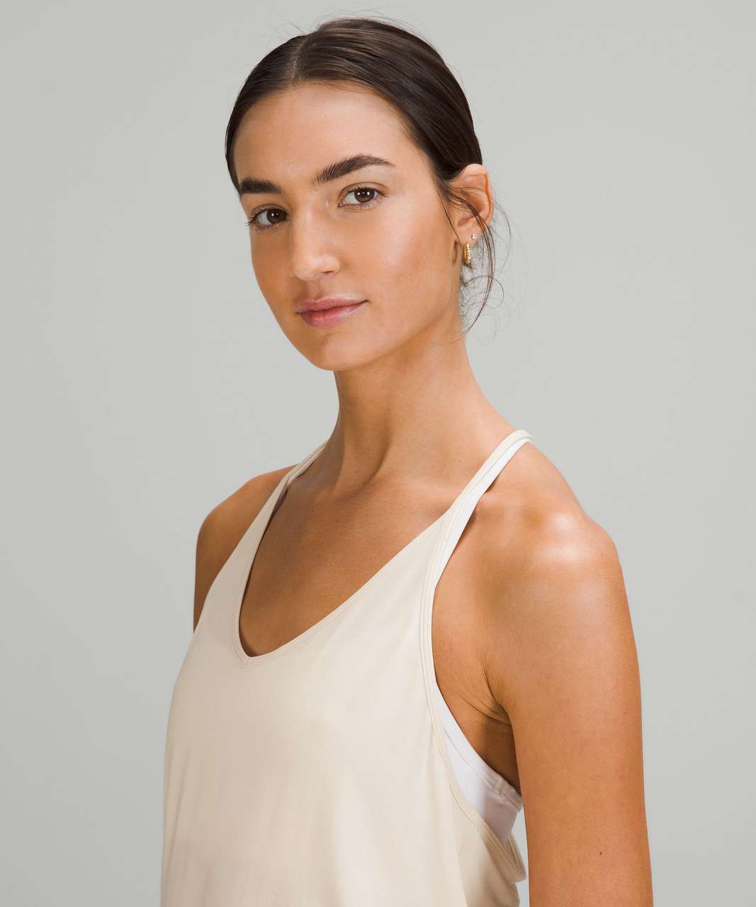 Lululemon Modal-Silk Yoga Tank Top - White Opal