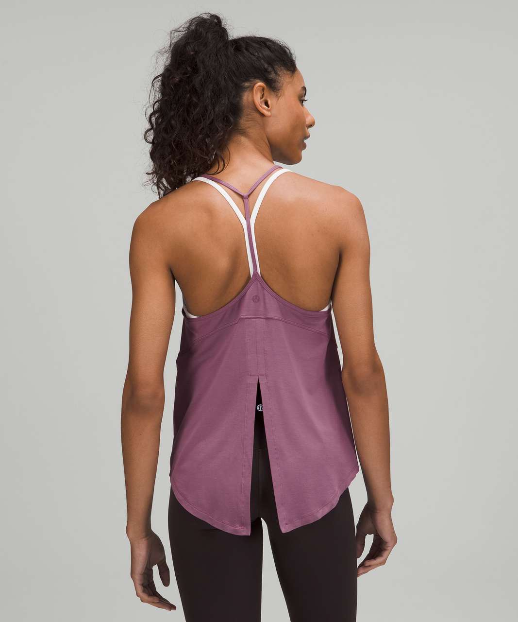 Lululemon Modal-Silk Yoga Tank Top - Vintage Plum