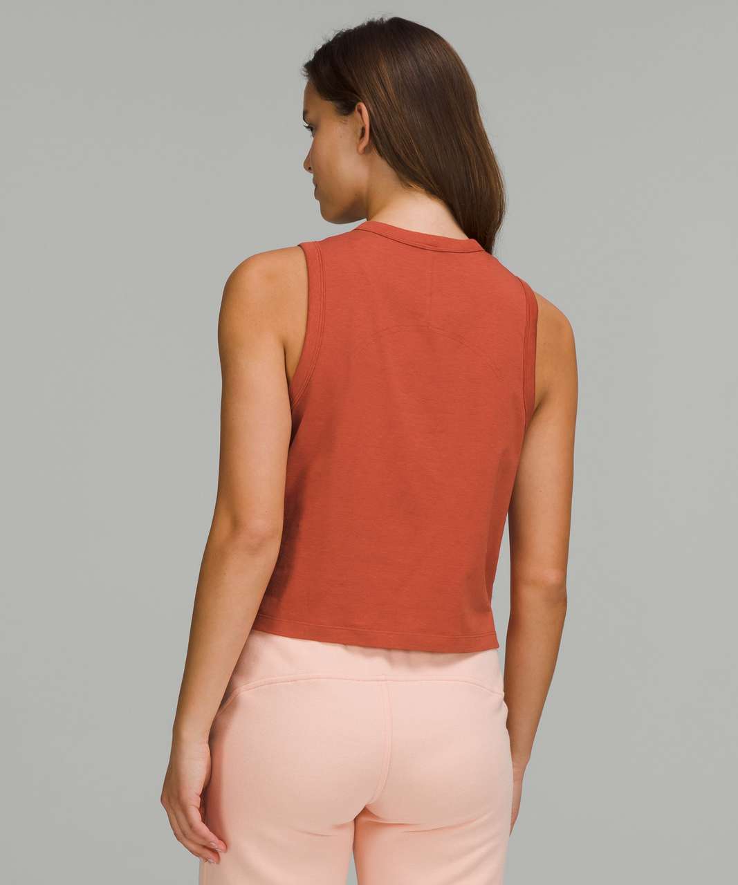 Lululemon Classic-Fit Cotton-Blend Tank Top - Red Rock