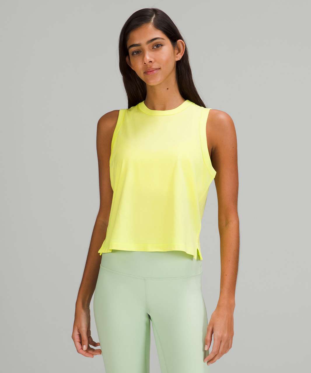 Lululemon Classic-Fit Cotton-Blend Tank Top - Electric Lemon