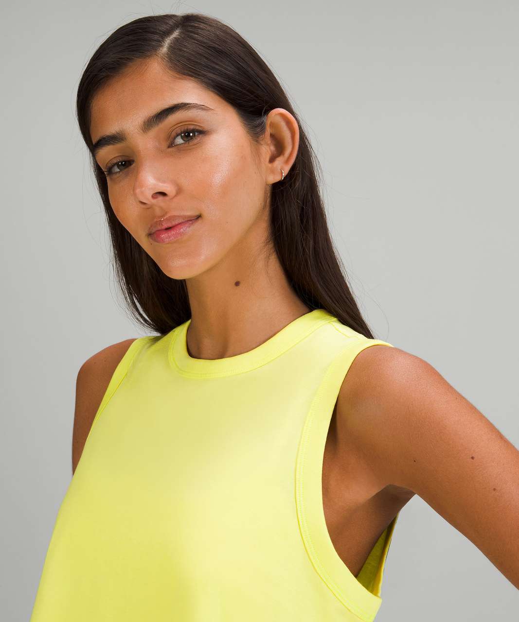 Lululemon Classic-Fit Cotton-Blend Tank Top - Electric Lemon