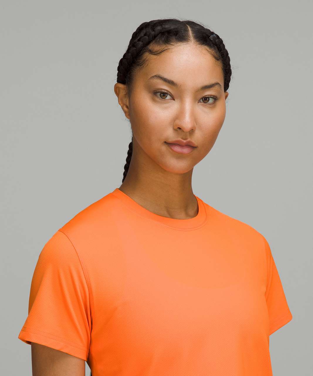 Lululemon Ventilated Open-Back Training T-Shirt - Orange Soda